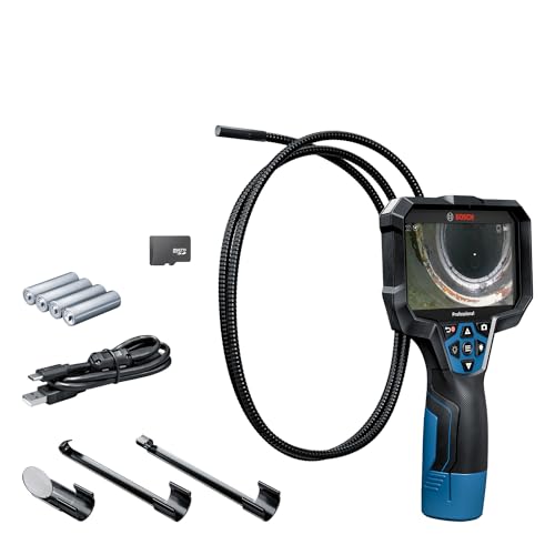 Bosch Professional Telecamera Da Ispezione Gic 12V-5-27 C (Lunghezza Cavo: 150 Cm, Funzione Di Orientamento Autoup, Display Ad Alta Risoluzione: Scher
