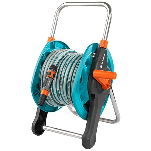 Portamanguera Equipado Se Vende Equipado Con 20 M De Manguera De Ø13 Mm (1/2”), Y Accesorios Gardena.