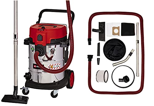 Einhell Aspirasolidi E Liquidi Te-Vc 2350 Sacl (1.600 W, Classe Di Filtraggio L, Sistema Di Pulizia Dei Filtri, Potenza Aspirante 230 Mbar, Serbatoio