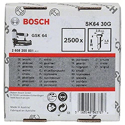 Bosch Professional 2 608 200 500 Chiodo Senza Testa 2500 Pezzo(I)
