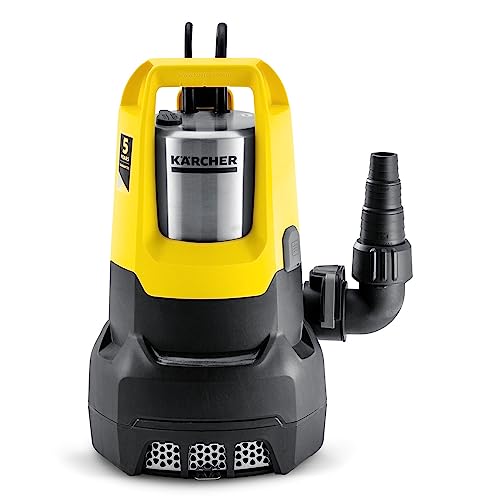 Kärcher Elettropompa Ad Immersione Sp 22.000 Dirt Level Sensor, 22.000 L/H, 0.8 M/Bar, Aspira Acqua Fino A 1 Mm, Raccodi Tubo, Modalità Auto, Sensore