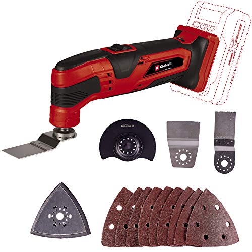 Einhell Utensile Multifunzione A Batteria Tc-Mg 18 Li-Solo Power X-Change (Oscillazioni Al Min. 22.000-40.000, Senza Batteria E Caricabatteria)