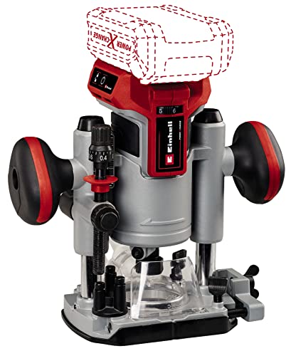Einhell Professional Fresatrice Verticale A Batteria Tp-Ro 18 Li Bl-Solo Power X-Change (18 V, Alt. Di Sollev. 35 Mm, Motore Brushless, Incl. Guida Pa