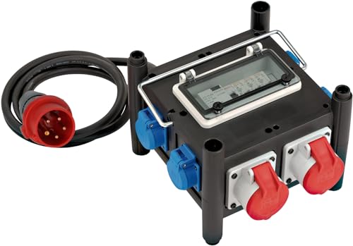 Brennenstuhl A1943306261153690200 Distribuidor Energía Compacto De Goma Ip44 Bsv 3 (2 M), Nero/Grigio Chiaro