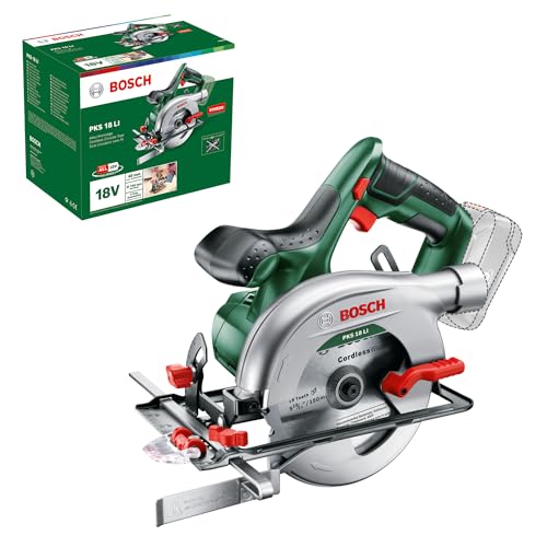 Bosch Home And Garden Sega Circolare A Batteria Pks 18 Li, Senza Batteria, Sistema Volt, In Confezione Di Cartone