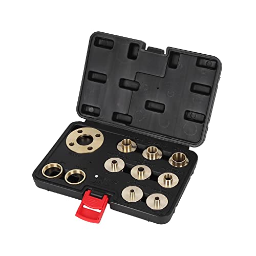 Katsu Kit Guide Per Router Modello In Ottone 10 Pezzi, Dado Di Bloccaggio Per Guida Del Modello Di Dimensioni Imperiali E Kit Adattatore Con Custodia