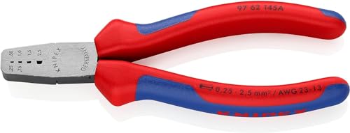 Knipex Pinza Per Serrare Terminali A Bussola Rivestiti In Materiale Bicomponente 145 Mm 97 62 145 A
