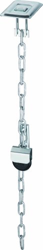 Abus Gs40 Spranga Per Griglie, Set Di 2, Blocco Antieffrazione Per Grate Da Cantina E Pozzi Di Luce In Plastica, Catena Variabile, Livello Di Sicurezz