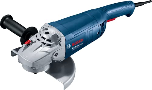 Bosch Professional Smerigliatrice Angolare Gws 20-230 J (2.000 Watt, Incl. Impugnatura Agg., Flangia Di Montaggio, Dado Di Serraggio, Cuffia Prot., Ch