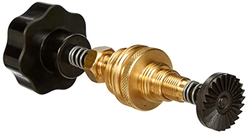 Haas - Set Frese Professionali Per Sedili A Valvola Da 3/8", 1/2", 3/4" E 1", Colore: Nero/Ottone
