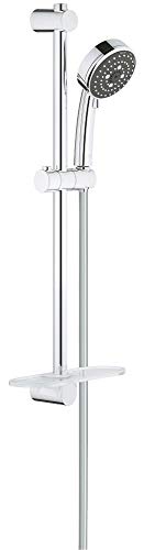 Grohe Vitalio Comfort 100 Set Asta Doccia A 3 Getti, Con Vassoio Per Asta Doccia, Installazione Veloce, 26096000