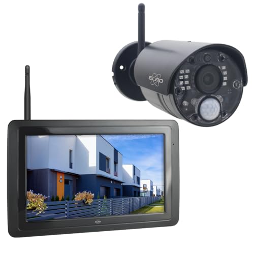 Elro Cz40Rips - Telecamera Di Sorveglianza Wireless Full Hd 1080P Full Hd Con Schermo Da 7" E App