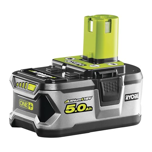 Ryobi - Batteria Da 18 Volt One+ 5,0 Ah Agli Ioni Di Litio - Compatibile Con Tutti Gli Strumenti 18 V One+ E 100% Retrocompatibile - Elevata Durata E