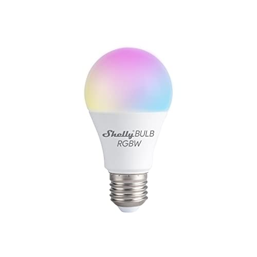 Shelly Duo Rgbw E27 Lampadina Led Smart Wi-Fi A Controllo Vocale, Compatibile Con Alexa E Google Home, Dimmerabile, 400Lmn Di Intensità Luminosa, Atta
