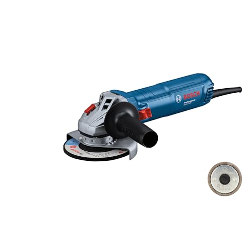Bosch Professional Smerigliatrice Angolare A Filo Gws 12-125 (Ø Disco: 125 Mm, 1200 W Potenza, Prot. Riavvio Accidentale, Incl. Dado Sds, Impugn. Supp