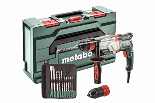 Metabo, 600713510 Trapano Multihammer Uhev 2860 – 2 Quick Set + Mandrino A Serraggio Rapido Sds Plus, Maniglia, Asta Di Profondità, Porta-Trapano, Sds