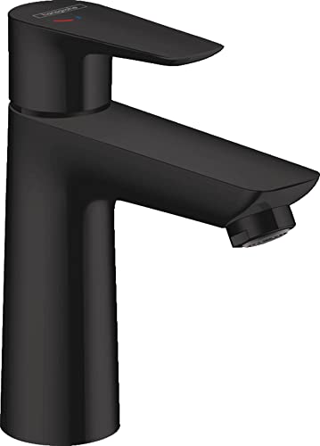 Hansgrohe 71714670 Talis E 110 Coolstart - Miscelatore Monocomando Per Lavabo, Senza Piletta Di Scarico, Colore: Nero Opaco