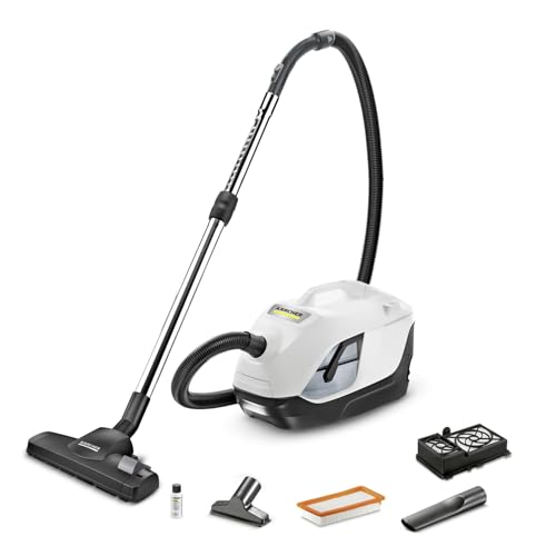 Kärcher Aspirapolvere Con Filtro Dell'Acqua Ds 6, Potenza Assorbita: 650W, Area Di Lavoro: 10,2M, Peso: 7,5Kg, Filtro Hepa 13, 3 Bocchette Incluse: Pe