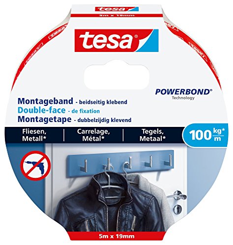 Tesa Mounting Tape For Tiles & Metal 100Kg/M
