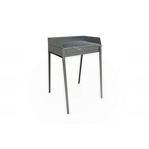 Lisa Barbecue Vesuvio A Carbone 60X40 Cm - Ferro Alluminato - Piedi Smontabili Con Innesto A Baionetta