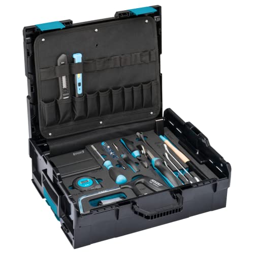 Hazet Set Di Attrezzi 190L-136/83, 83 Pezzi, Sistema A Clic Brevettato L-Boxx Con Volume Di 13,3 L Con Campi Per Etichettatura, Conservazione E Traspo