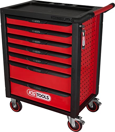 Ks Tools 826.0007 Carrello Portautensili Racingline Nero/Rosso Con 7 Cassetti