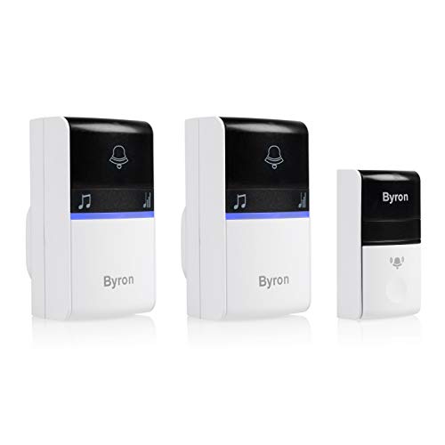 Byron Dby-23415 Campanello Senza Fili – Set Di 2 Plug-In – Energia Cinetica