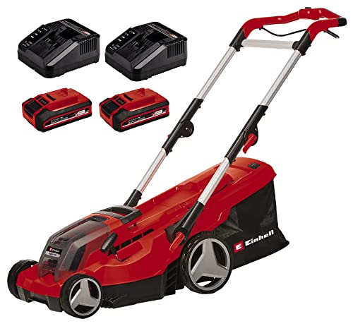 Einhell Tagliaerba A Batteria Rasarro 36/36 Kit Power X-Change (36 V, Largh. Di Taglio 36 Cm, Fino A 400 M², Vano 45 L, Alt. Di Taglio 25-75 Mm, Incl.