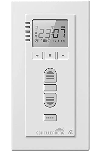 Schellenberg 20032 - Timer A Onde Radio Per Tapparelle Elettriche, Mod. Premium, Colore: Bianco