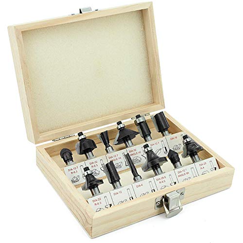 Vorel 22550 – 12Pcs Set Di Bit Enrutador
