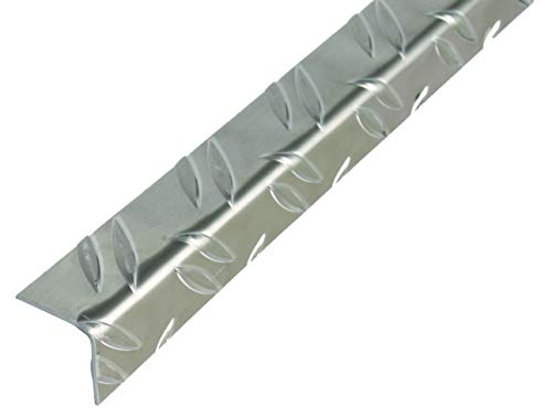 Alberts 468842 Profilo Angolare | Tipo “Mandorlato” | Alluminio, Nudo | 1000 X 23,5 X 23,5 Mm