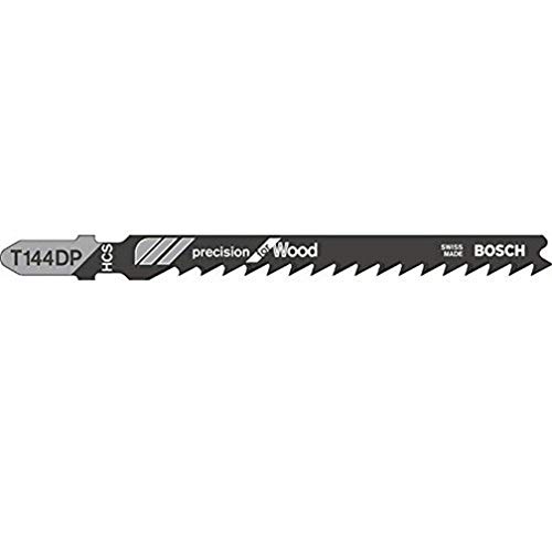Bosch Professional 100 X Lame Per Seghetto Alternativo T 144 Dp Precision For Wood (Per Legno Tenero, Straight Cut, Accessorio Seghetto Alternativo)