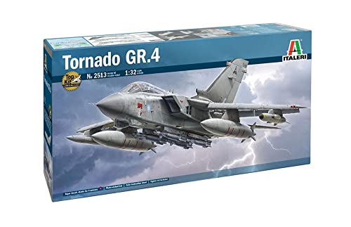 Italeri 1:32 Tornado Gr.4, Kit Da Costruzione, Modellismo, Fai Da Te, Hobby, Colla, In Plastica, Dettagliato, Colore Grigio, 2513