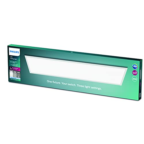 Philips Lighting Pannello Led Sceneswitch Regolabile, Dimmer A Fasi, 36W, 3600 Lumen, 4000K, Bianca (32674300)