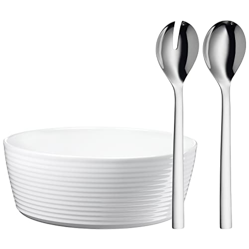 Wmf Nuova-Set Da Insalata In Acciaio Inox Cromargan 18/10 Lucidato, 3 Pezzi, Inossidabile, Argento, 24.5 X 6 X 3.5 Cm
