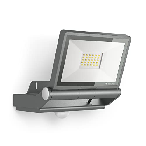 Steinel Proiettore Led Xled Pro One Plus S Antracite, 18,4 W, Proiettore 2204 Lm, Sensore Di Movimento 240°, Lampada Da Parete 3000 K