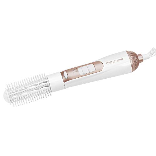 Proficare Pc-Has 3011 - Spazzola Con 2 Spazzole Intercambiabili, 2 Livelli Di Temperatura/Potenza, Per Style-Fix, Colore: Bianco/Champagne