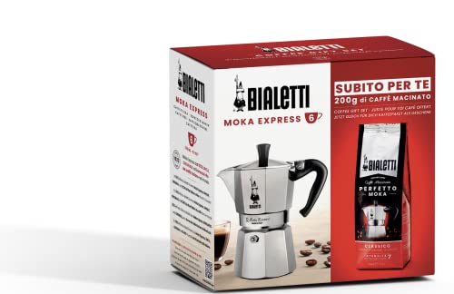 Bialetti Bundle, Alluminio, 6 Tazze + Perfetto Moka