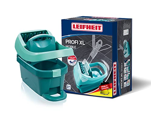 Leifheit Pressa Profi Xl Secchio Lavapavimenti Con Ruote, Secchio Con Strizzatore E Maniglia, Blu, ‎51 X 39 X 29 Cm; 997.9 Grammi