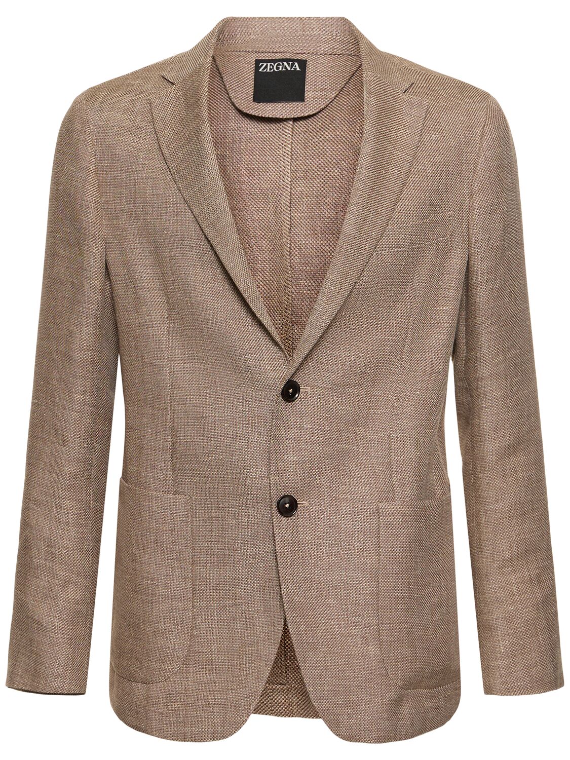 Linen & Cotton Single Breasted Blazer