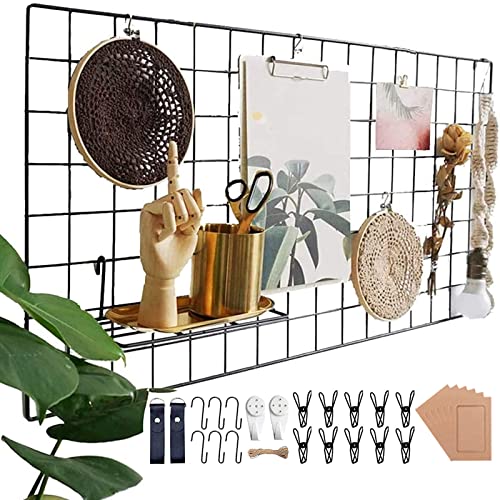 Wuzilin Mettez À Niveau Le Support De Grille, La Photo De Panneau D'Aiguille De Décoration De Mur De Fer De Bricolage Avec Un Panneau De Mémo Pour La 