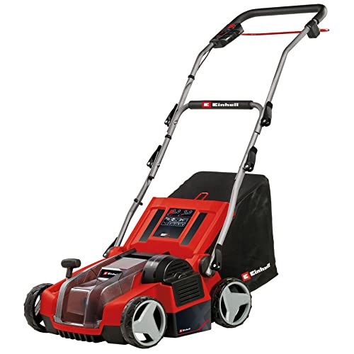 Einhell Ventilatore A Batteria Ge-Sa 36/35 Li-Solo Power X-Change (Li-Ion, 36 V, Motore Brushless, Rullo 35 Cm, Sacco Di Raccolta Da 28 L, Profondità