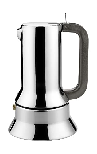 Alessi 9090/6 Caffettiera Espresso In Acciaio Inossidabile 18/10 Lucido, 6 Tazze