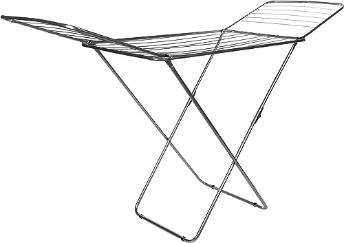 Gimi 84500 Jolly - Stendibiancheria Da Pavimento In Acciaio, Colori Assortiti, Stenditura 18 Mt, Dimensioni Aperto (Lxpxh) 180X55X107 Cm