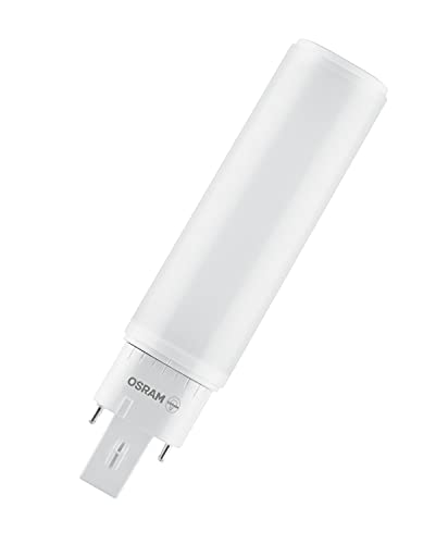 Osram Lampada Dulux D 13 Led Per Base G24D-1, 6 Watt, 660 Lumen, Bianco Freddo (4000K), Ruotabile, Sostituzione Della Lampada Dulux Convenzionale Da 1