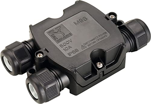 Slv Nero Componenti Elettrici Ip 68 Scatola Di Collegamento A T /Ip68