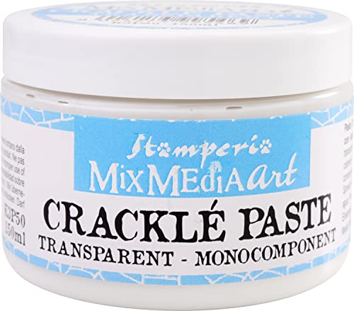 Stamperia Crackle Paste-Monocomponente Trasparente 150 Ml, Multicolore, 7.5Cmx6Cm
