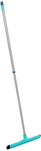 Leifheit 56421 Scopa Spingiacqua Con Manico Telescopico E Doppia Gomma, Tessuto, Blu, 13 X 3.5 X 81 Cm