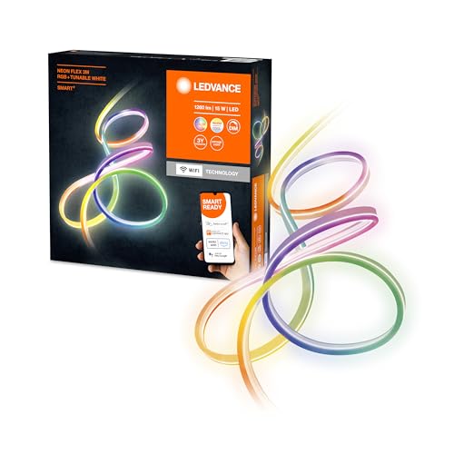 Ledvance Tubo Luminoso A Led Intelligente Con Tecnologia Wifi Per Esterno, 3 Metri, Flessibile E Pieghevole, Colore Della Luce Modificabile (2700-6500