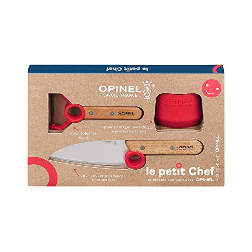 Opinel Le Petit Chef Set Di Coltelli Da Cuoco, Legno, M